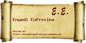 Enyedi Eufrozina névjegykártya